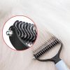 Professional Pet De-shedding Brush 2 Sided De-matting Dog Comb Brush Rake Puppy Grooming Tools Undercoat Shedding Flying Hair