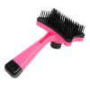 Plastic Push Brush for Dogs Pet Groom Bath Brush Hair Removal Brush Best Price