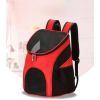 Portable Foldable Mesh Pet Carrier Dog Backpack Breathable Bag Dog Large Capacity Outdoor Travel Carrier Double Shoulder Bag