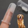 1pc Rubber Pet Finger Toothbrush Dog Toys Environmental Protection Silicone Glove for Dogs Clean Teeth Pet Accessories