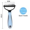 Large Pets Fur Knot Cutter Dog Grooming Shedding Tools Pet Hair Removal Comb Brush Double Sided Pet Products Suppliers