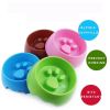 Pet Supplies Dogs Cute Anti-choke Bowl Slow Food Bowl Thickened Plastic Bowl Pet Single Bowl Obesity Prevention Puzzle Bowl