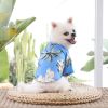 Hawai Beach clothing for Pet Dog T-Shirts Cute for Small to Medium Dog Cool Summer Vest Camp Shirt Clothes; dog clothes