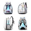 Breathable Portable Pet Carrier Bag Outdoor Travel backpack for dog Transparent Space pet Backpack