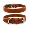 New Soft Puppy Collar For Dog; Leather Pet Collar Necklace For Small Medium Dog; adjustable dog collar