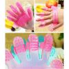 Pet Grooming Comb Five Finger Pet Bath Brush Dog Shower Massager Pet Grooming De-shedding Glove