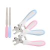 2Pcs/set Pet Grooming Tools Stainless Steel Nail Clippers Dogs Nail Scissor Nail Cutter Puppy Grooming Nail Grinder