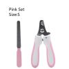 2Pcs/set Pet Grooming Tools Stainless Steel Nail Clippers Dogs Nail Scissor Nail Cutter Puppy Grooming Nail Grinder