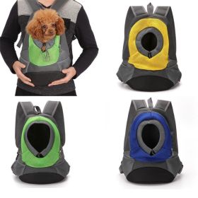 Pet Carriers Comfortable Carrying for Small Dogs Backpack Travel Breathable Mesh Bag Durable Pet Dog Carrier Bag (Color: Yellow)