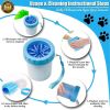 Pet Dog Paw Cleaner Cup Outdoor portable Soft Silicone Combs Quickly Wash Foot Cleaning Bucket Pet Foot Wash Tools