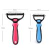 Professional Pet De-shedding Brush 2 Sided De-matting Dog Comb Brush Rake Puppy Grooming Tools Undercoat Shedding Flying Hair