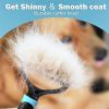 Professional Pet De-shedding Brush 2 Sided De-matting Dog Comb Brush Rake Puppy Grooming Tools Undercoat Shedding Flying Hair