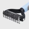 Large Pets Fur Knot Cutter Dog Grooming Shedding Tools Pet Hair Removal Comb Brush Double Sided Pet Products Suppliers